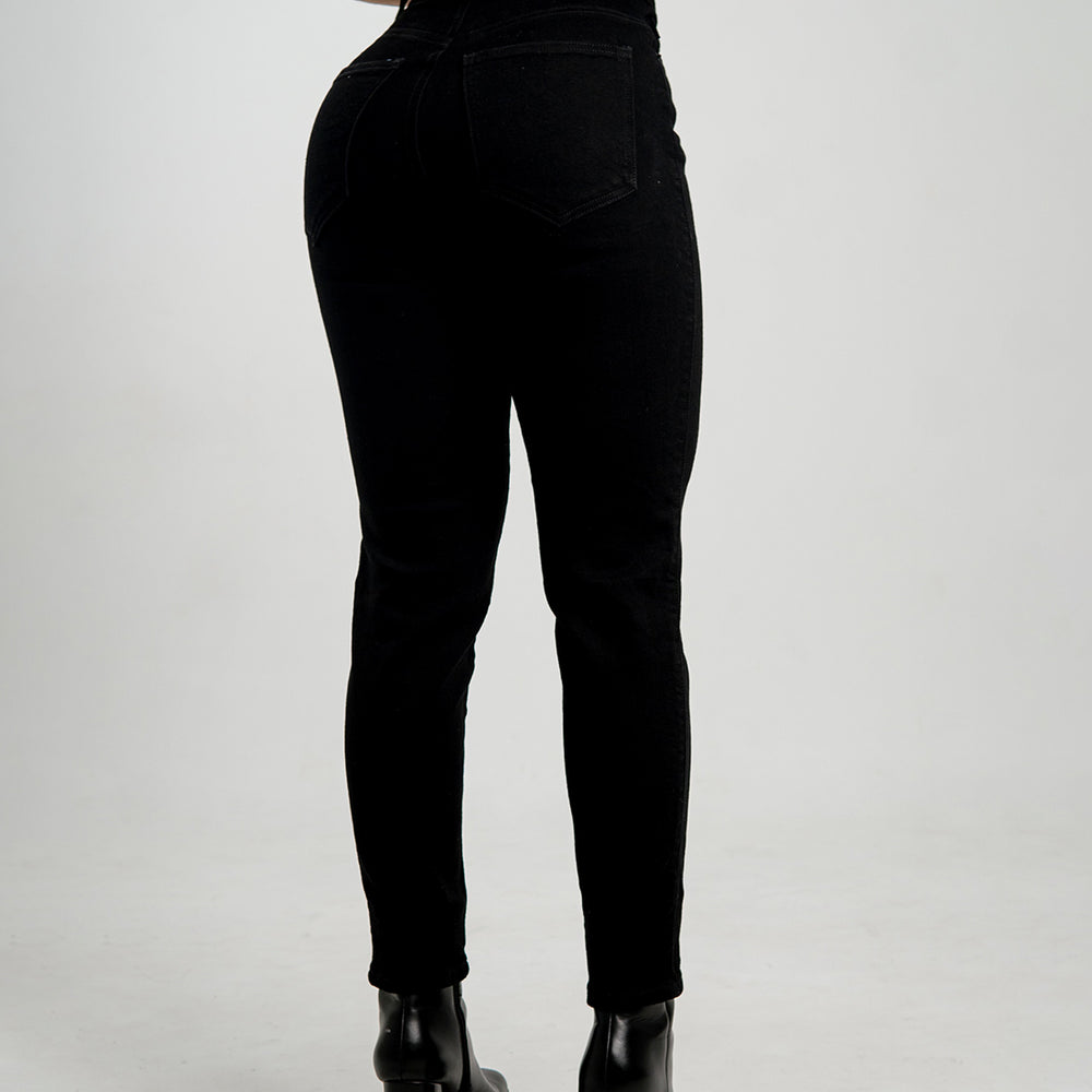 
                      
                        Black High Rise Mom Jeans
                      
                    