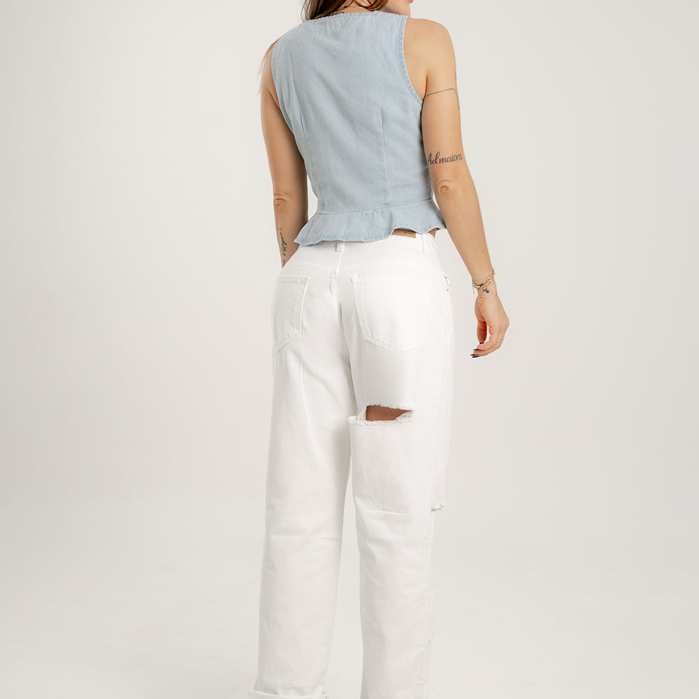 
                      
                        Denim Tank Top
                      
                    