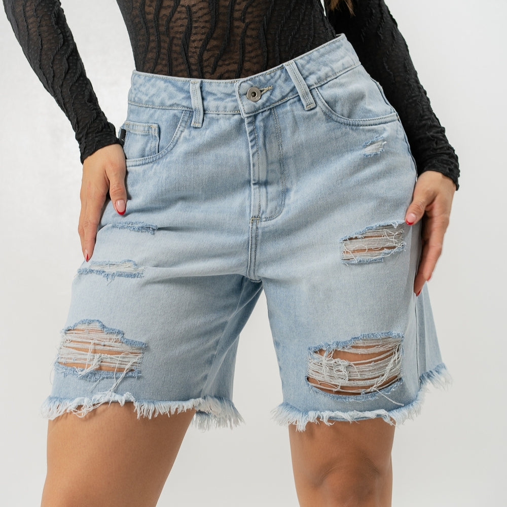 
                      
                        Women's Mid Rise Jorts Distressed and Ripped ALIEN JEANS
                      
                    