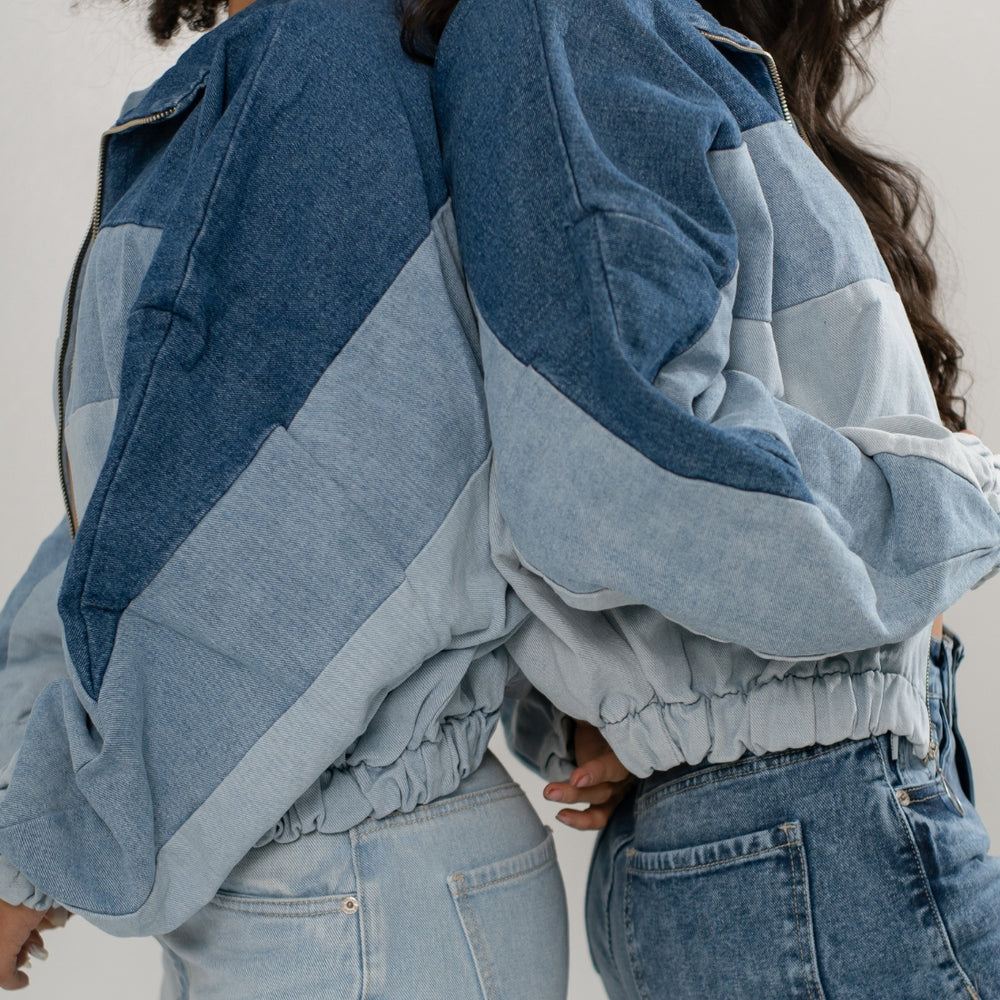 
                      
                        Sixty - Women's Bomber Denim Jacket
                      
                    