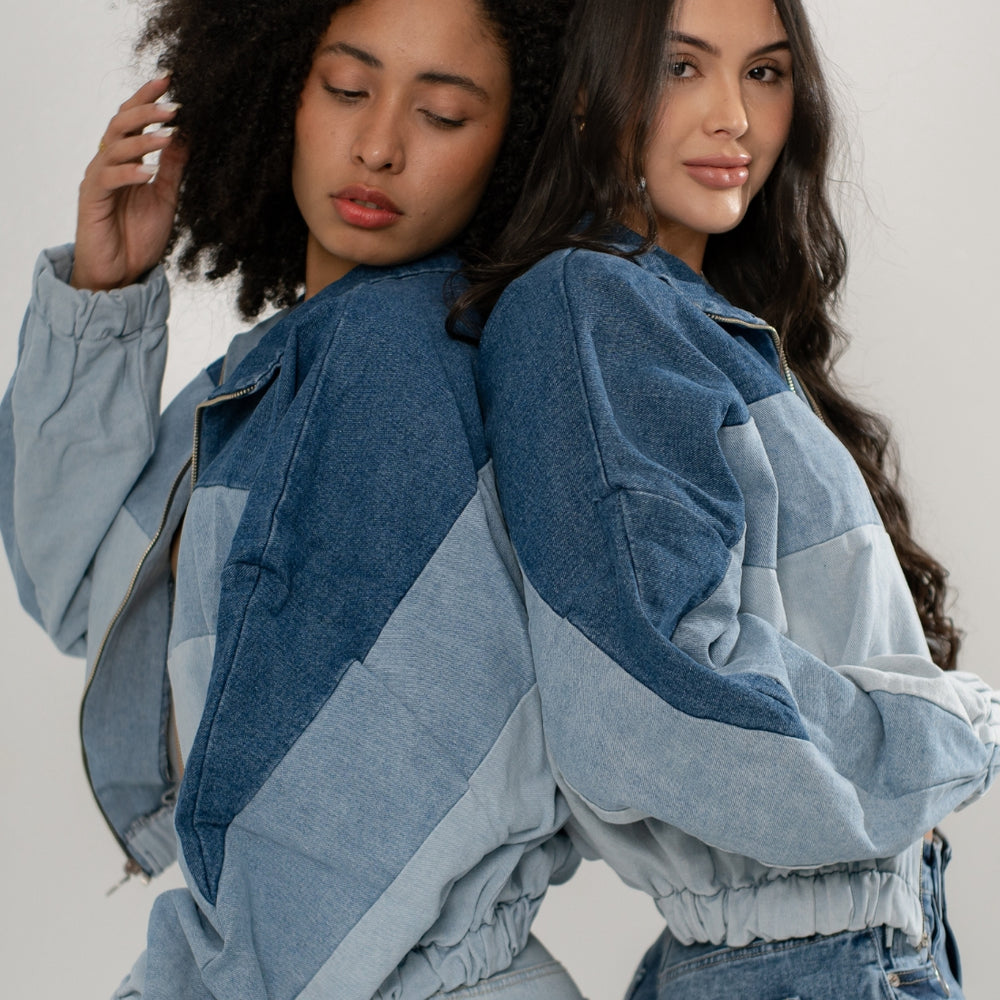 
                      
                        Sixty - Women's Bomber Denim Jacket
                      
                    