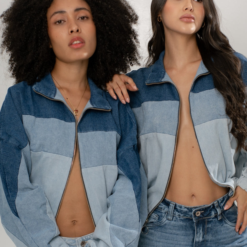 
                      
                        Sixty - Women's Bomber Denim Jacket
                      
                    