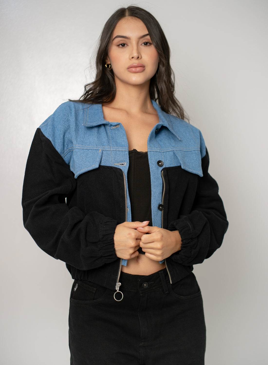 Soho - Women's Bomber Denim Jacket