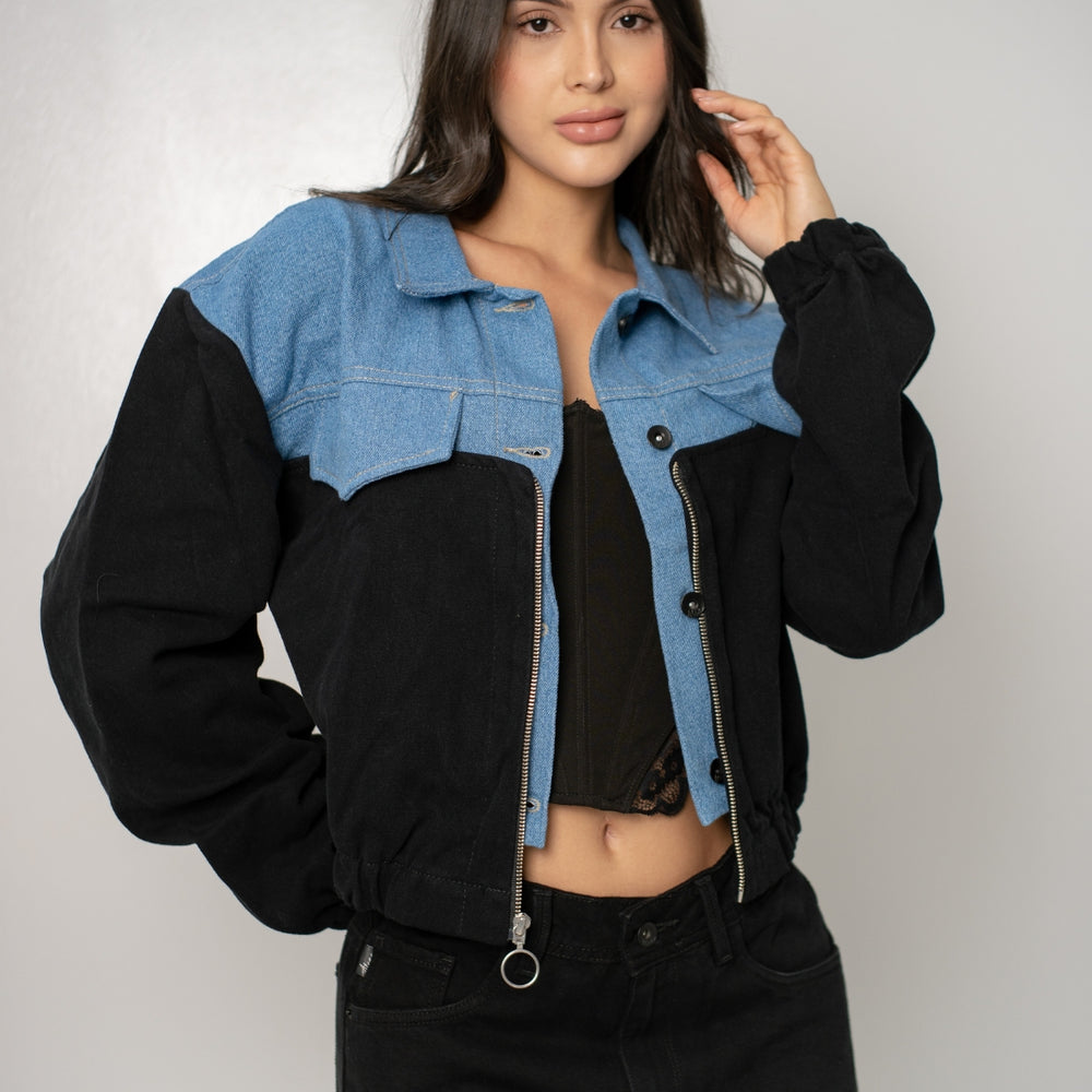 
                      
                        Soho - Women's Bomber Denim Jacket
                      
                    