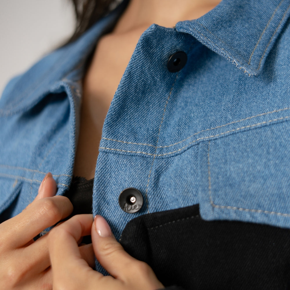 
                      
                        Soho - Women's Bomber Denim Jacket
                      
                    