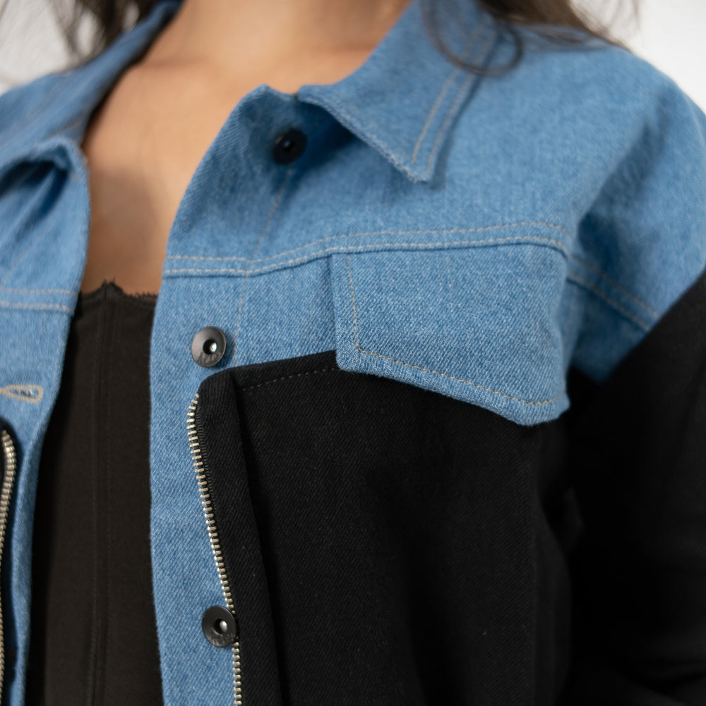 
                      
                        Soho - Women's Bomber Denim Jacket
                      
                    