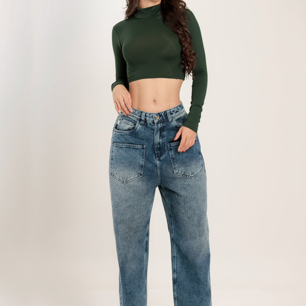 Women's Low Waist Barrel Jeans