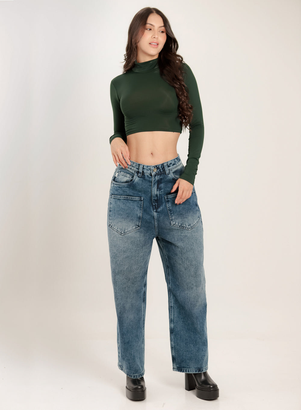 Women's Low Waist Barrel Jeans