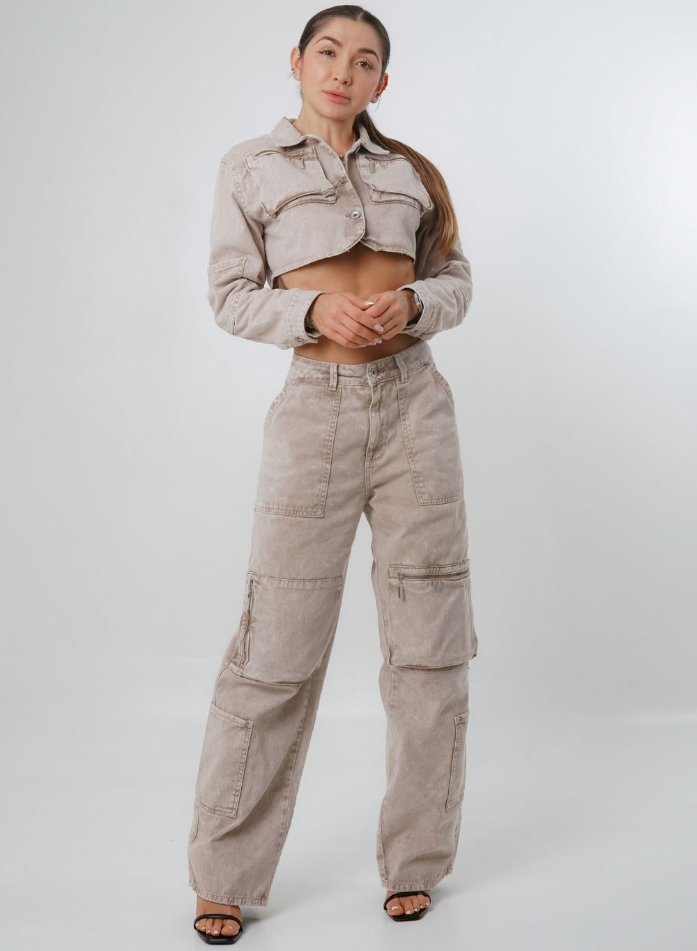 Women's Low Rise Cargo Alien Jeans