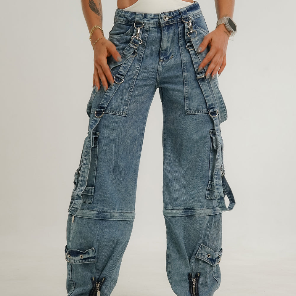 Low Rise Super Cargo Jeans - Jorts
