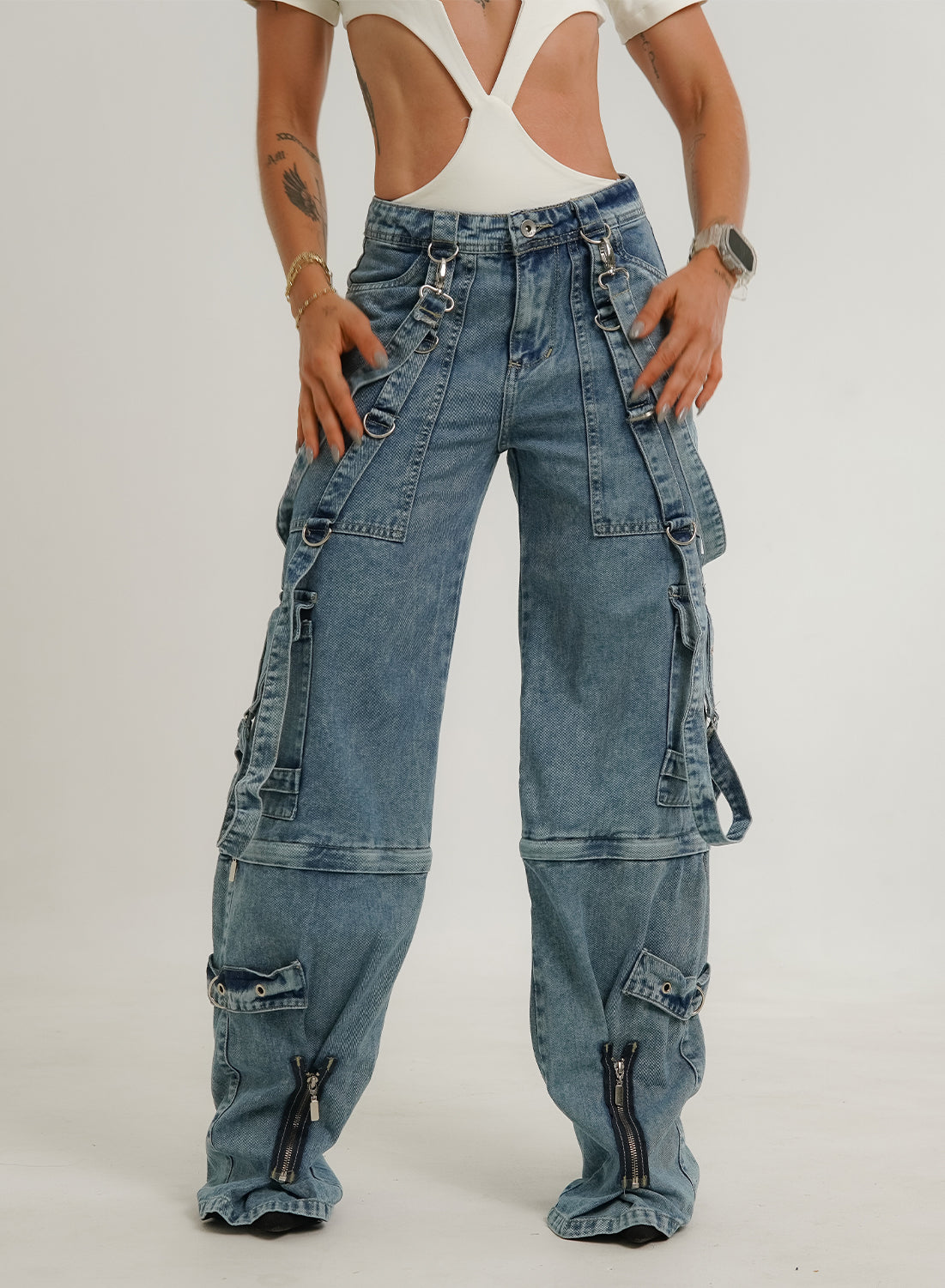 Low Rise Super Cargo Jeans - Jorts