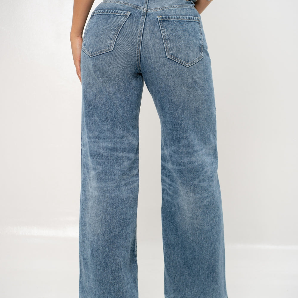 
                      
                        Women's Mid Rise Straight Jeans
                      
                    