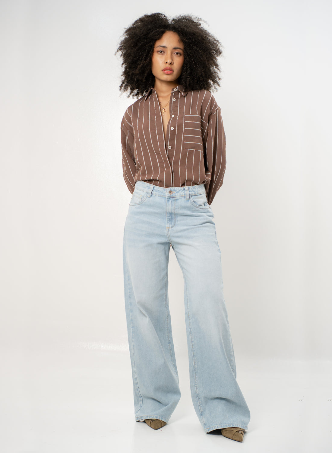  Women's Mid Rise Straight Jeans  LIGHT BUE