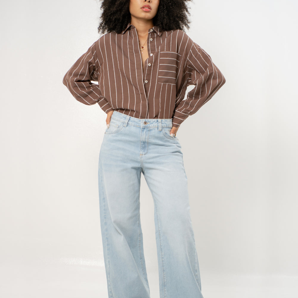 
                      
                         Women's Mid Rise Straight Jeans  LIGHT BUE ALIEN JEANS
                      
                    