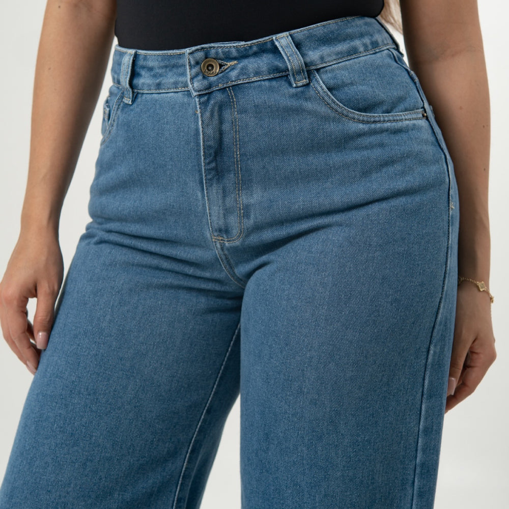 
                      
                         Women's Mid Rise Straight Jeans
                      
                    