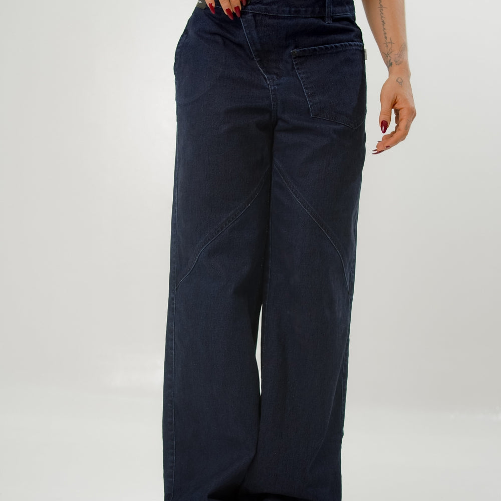 
                      
                        Women's  Low Rise Straight dARK bLUE Jeans
                      
                    
