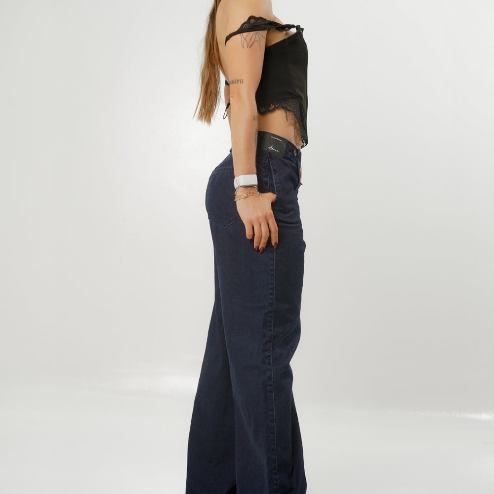 Women's  Low Rise Straight dARK bLUE Jeans