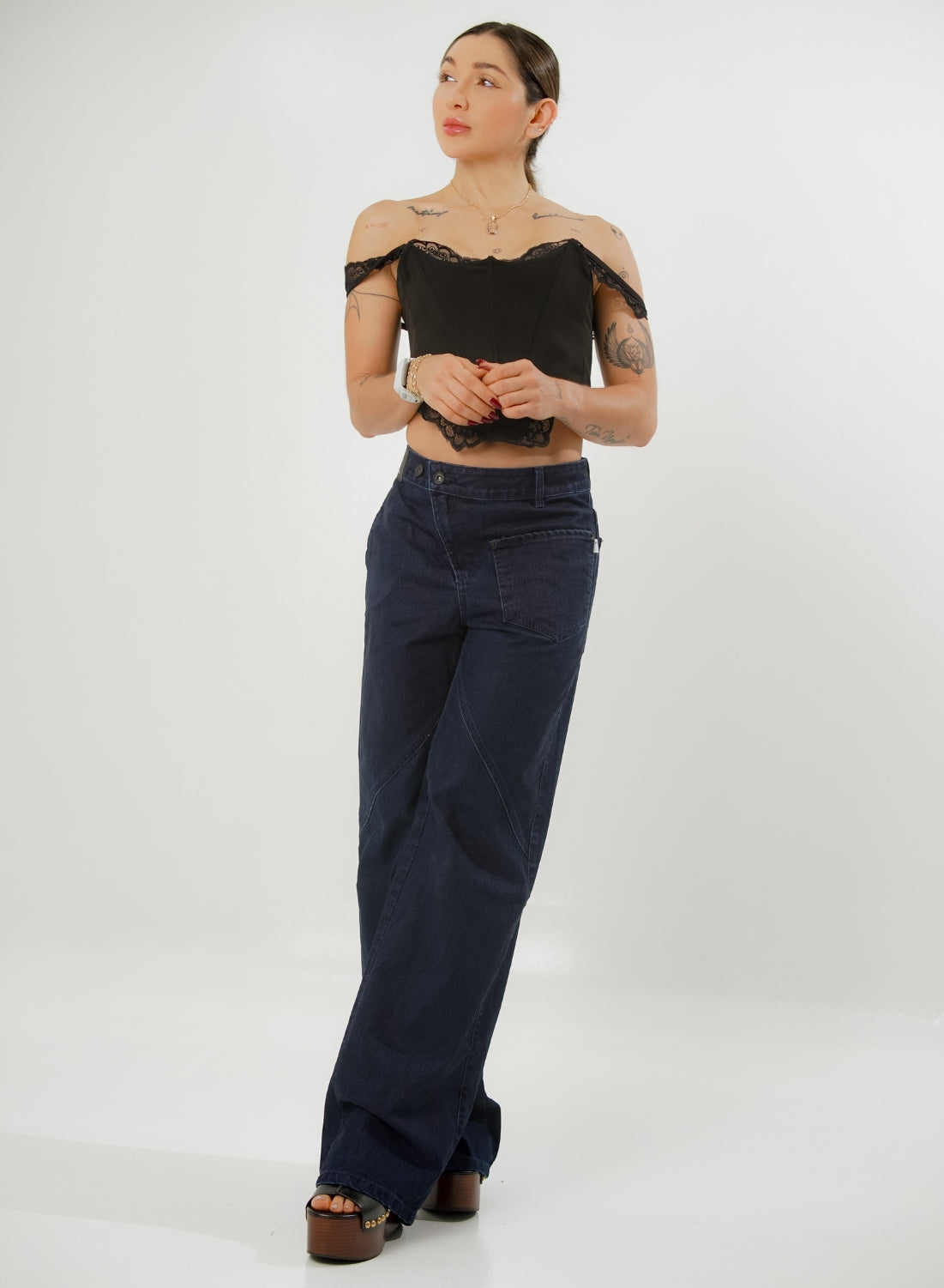 Women's  Low Rise Straight dARK bLUE Jeans