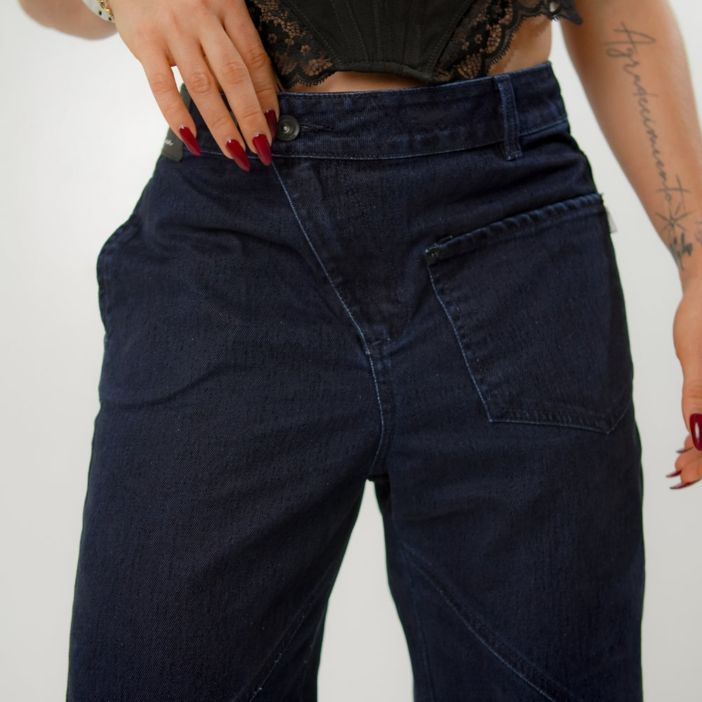 
                      
                        Women's  Low Rise Straight dARK bLUE Jeans
                      
                    