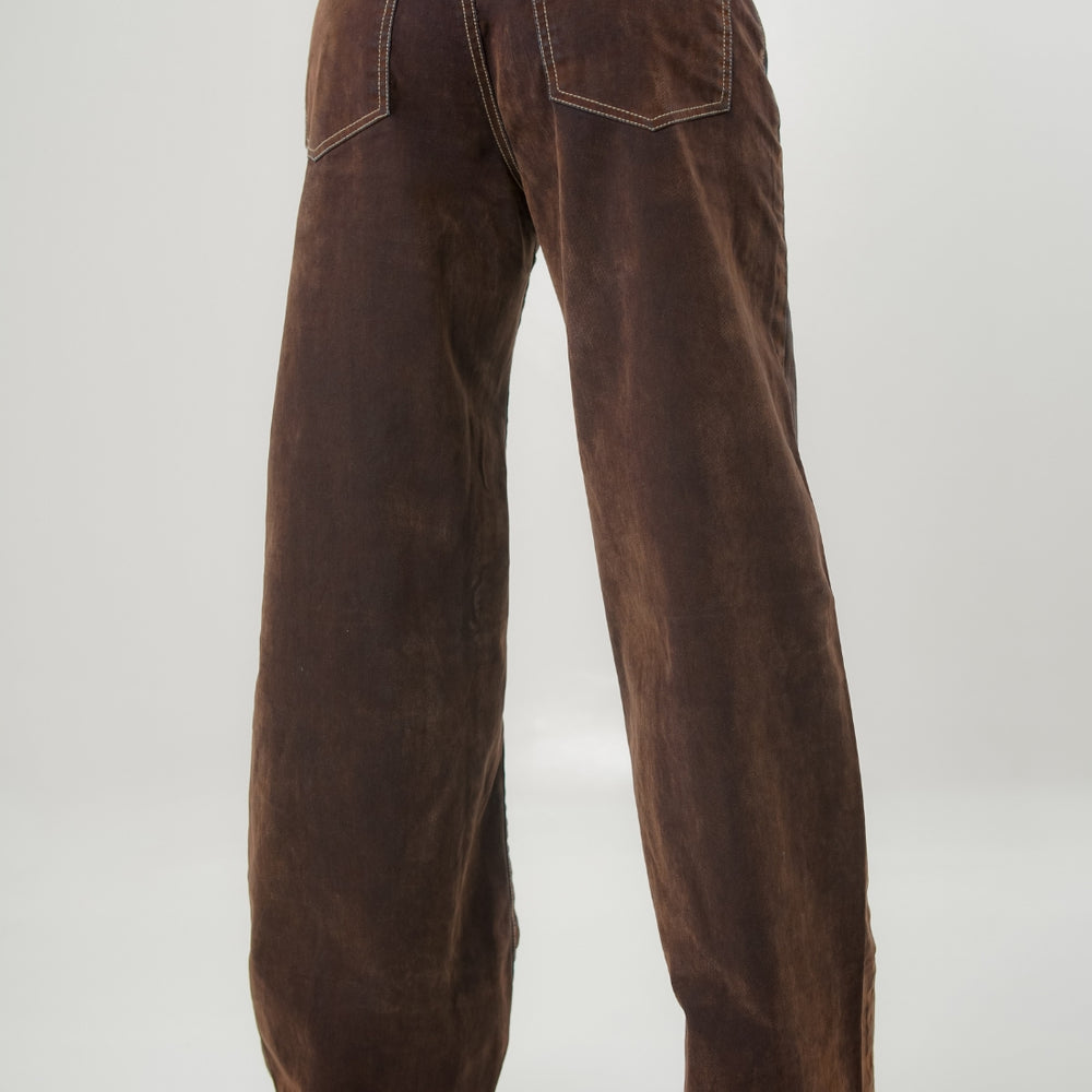 
                      
                        Women's Low Rise Straight Wine Jeans
                      
                    
