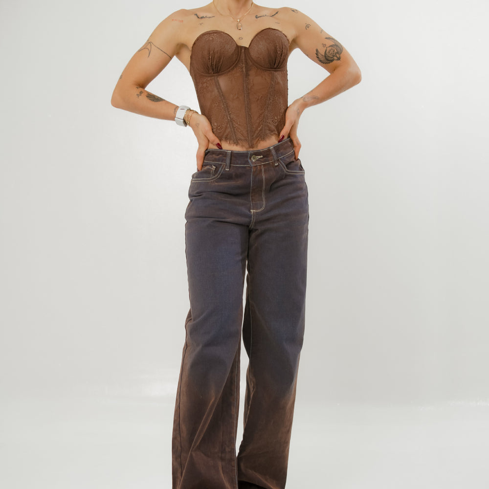 
                      
                        Women's Low Rise Straight Wine Jeans
                      
                    
