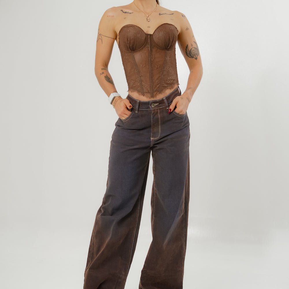 
                      
                        Women's Low Rise Straight Wine Jeans
                      
                    