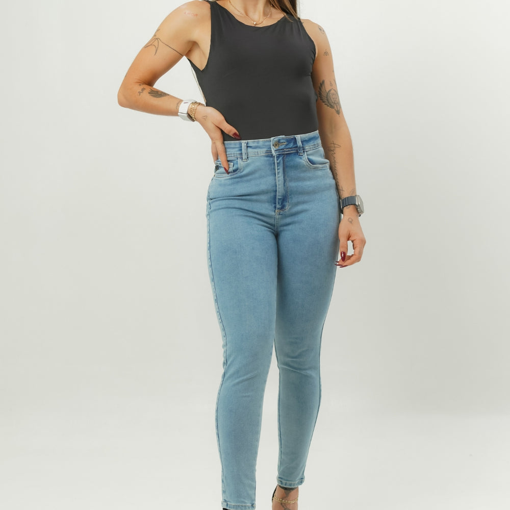 ONE SIZE SKINNY BLUE ALIEN JEANS