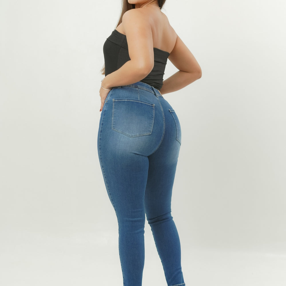 ONE SIZE SKINNY BLUE ALIEN JEANS