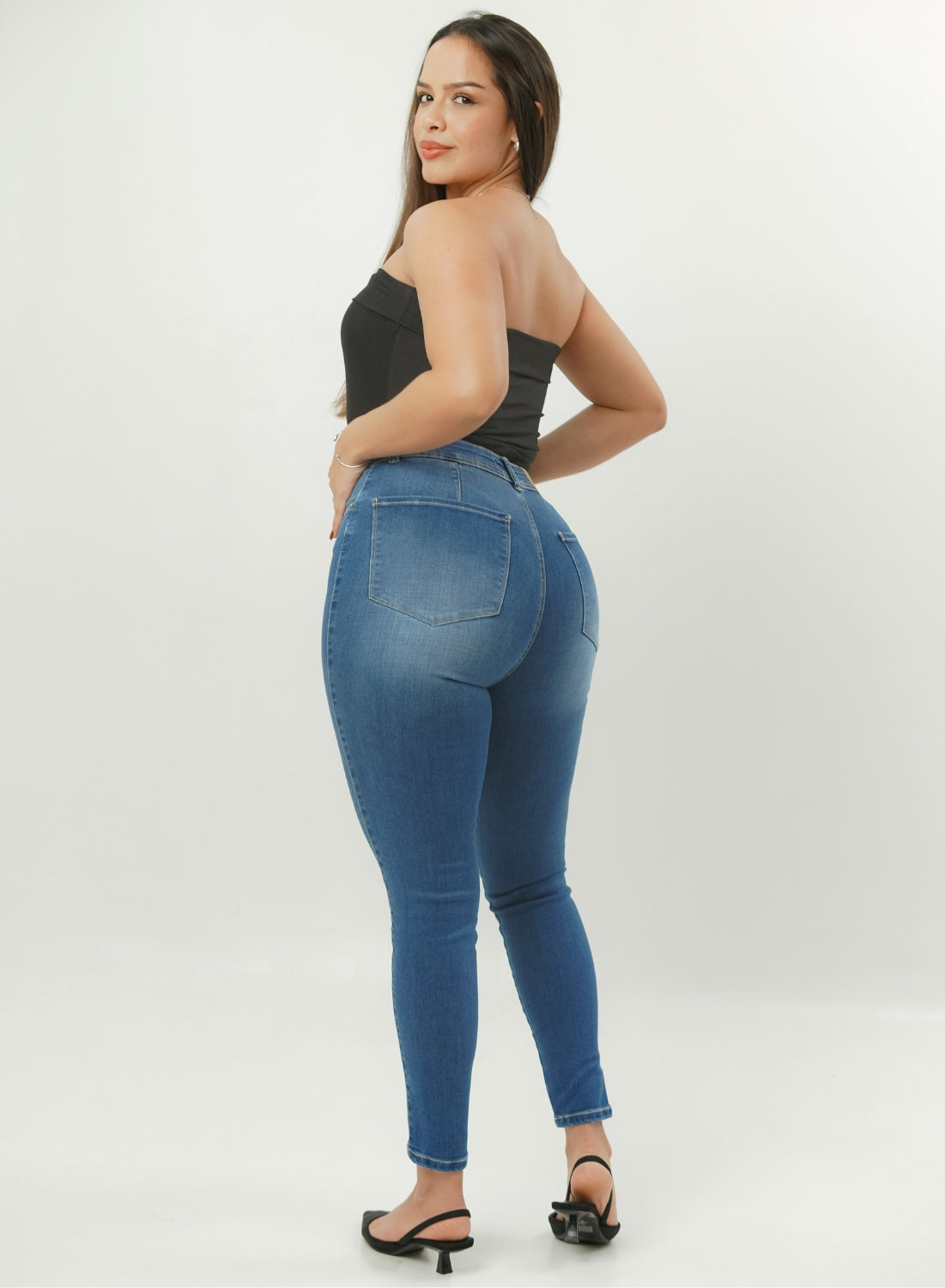 ONE SIZE SKINNY BLUE ALIEN JEANS