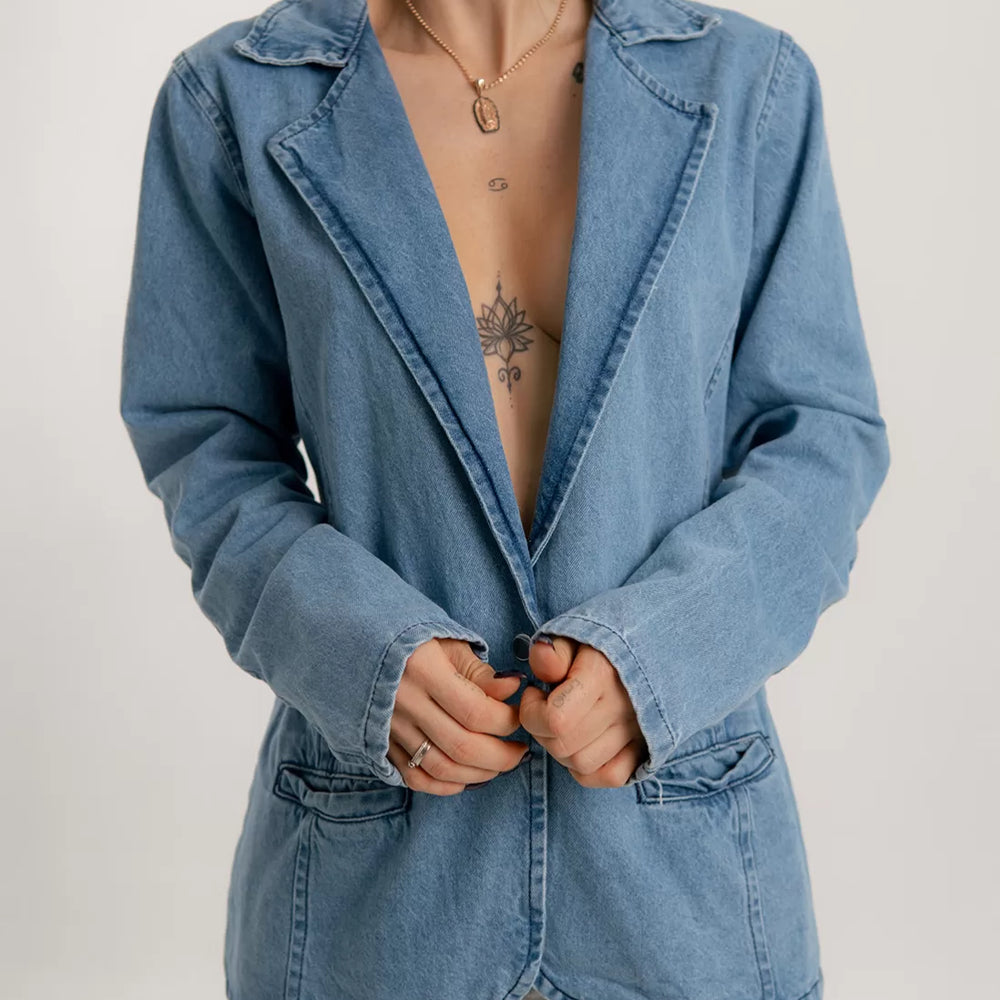 Women's Denim Blazer