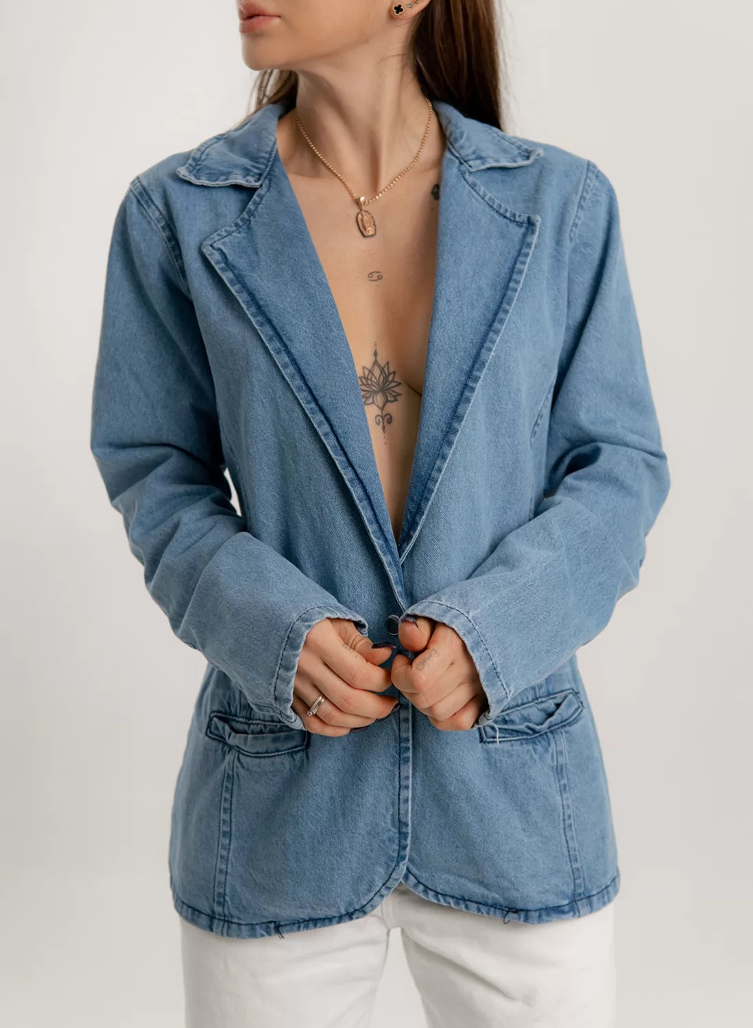 Women's Denim Blazer