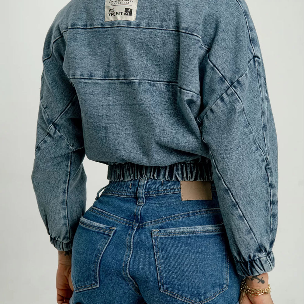 
                      
                        Bomber Denim Jacket
                      
                    