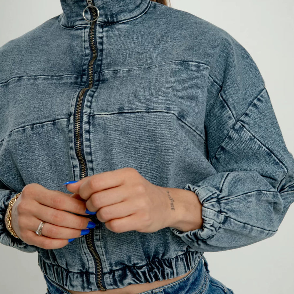 Bomber Denim Jacket