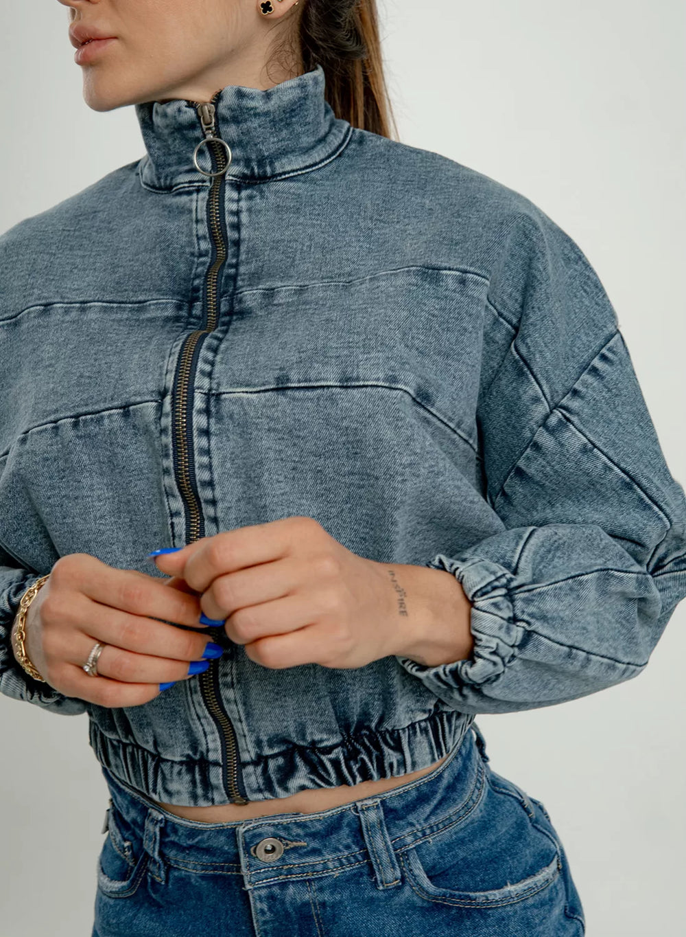 Bomber Denim Jacket