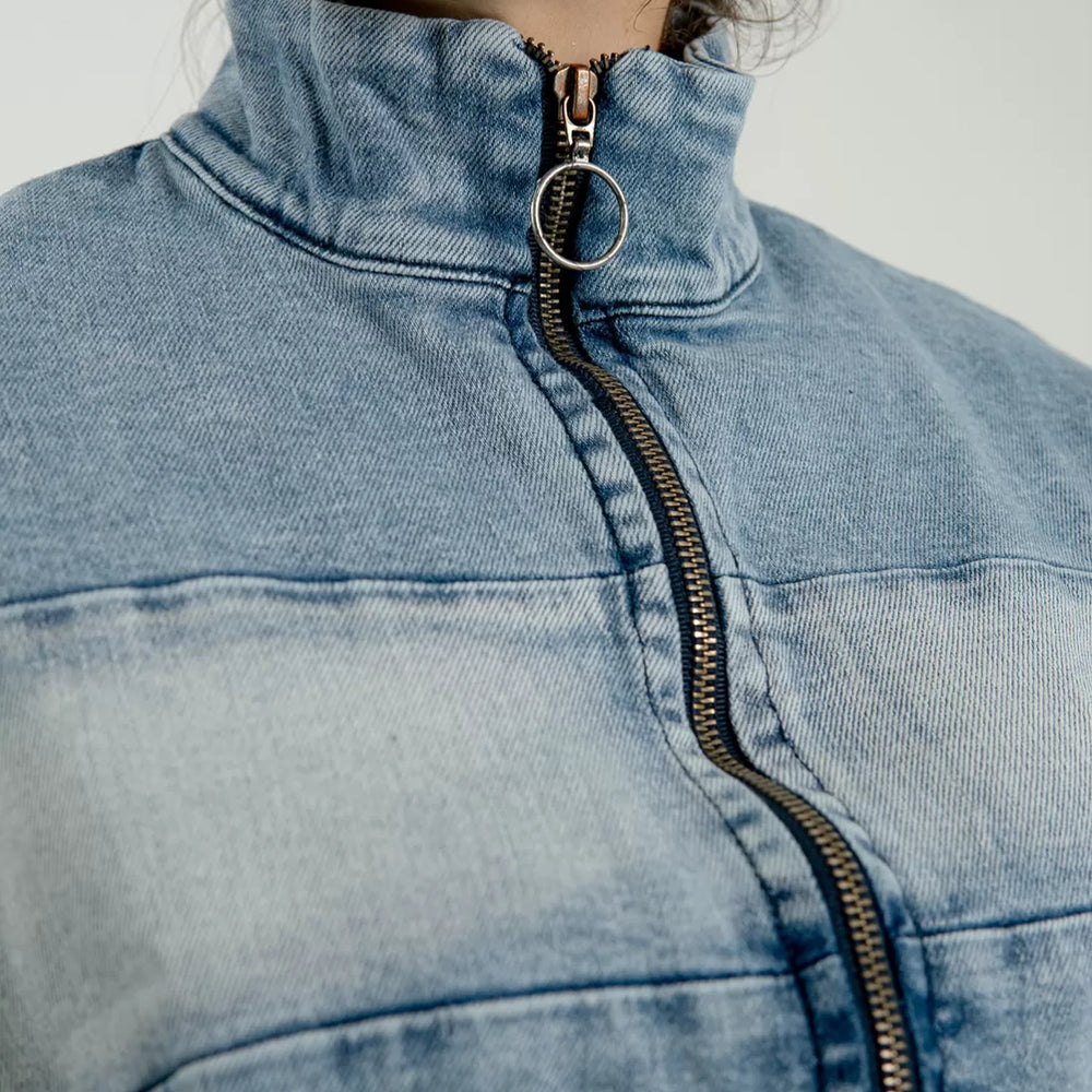 Chelsea - Women's Bomber Denim Jacket