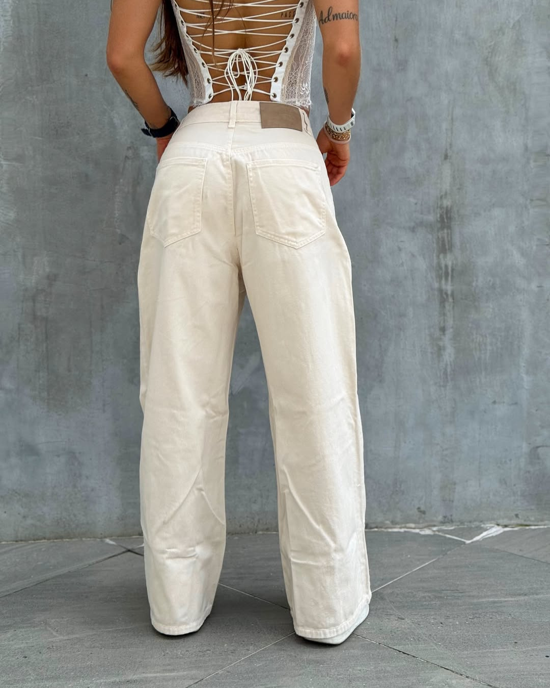 wide leg vanilla alien jeans