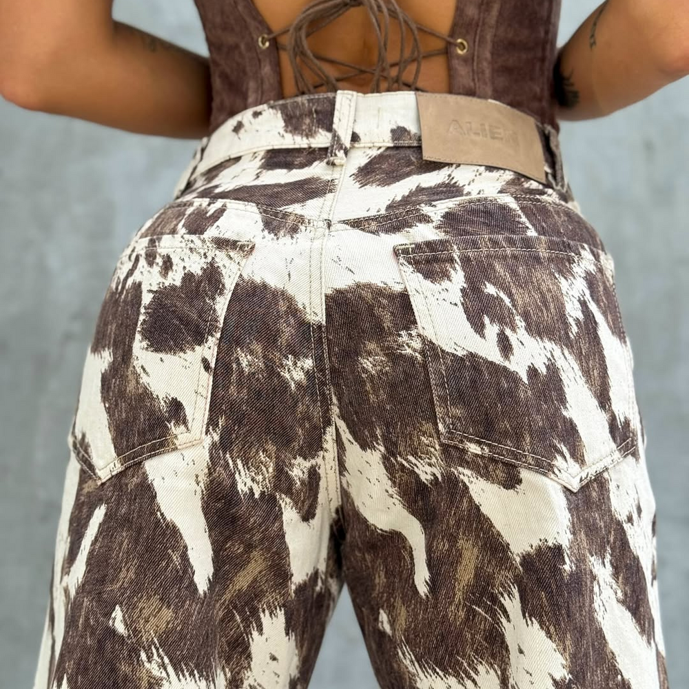 straight cow alien jeans