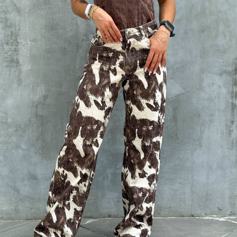 straight cow alien jeans