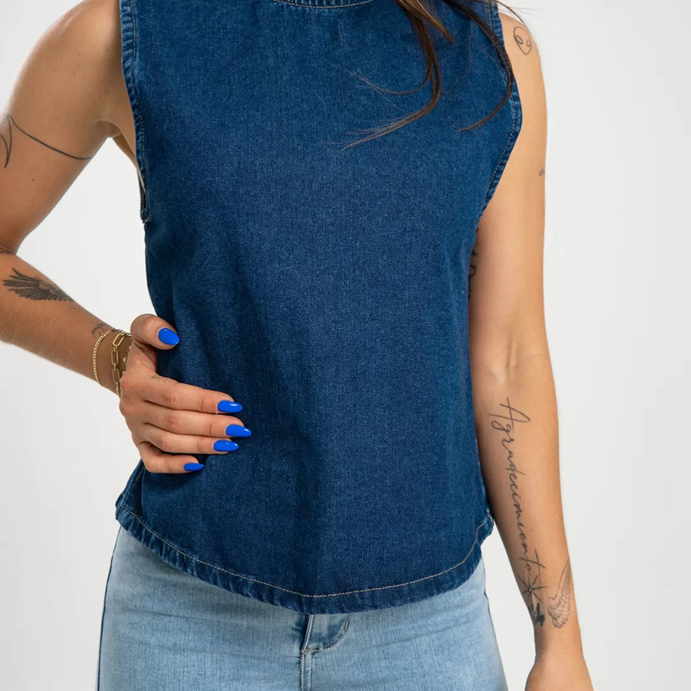 Denim Tank Top