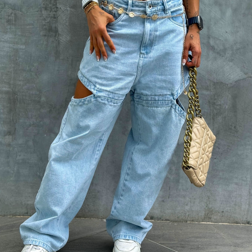 barrel light blue alien jeans
